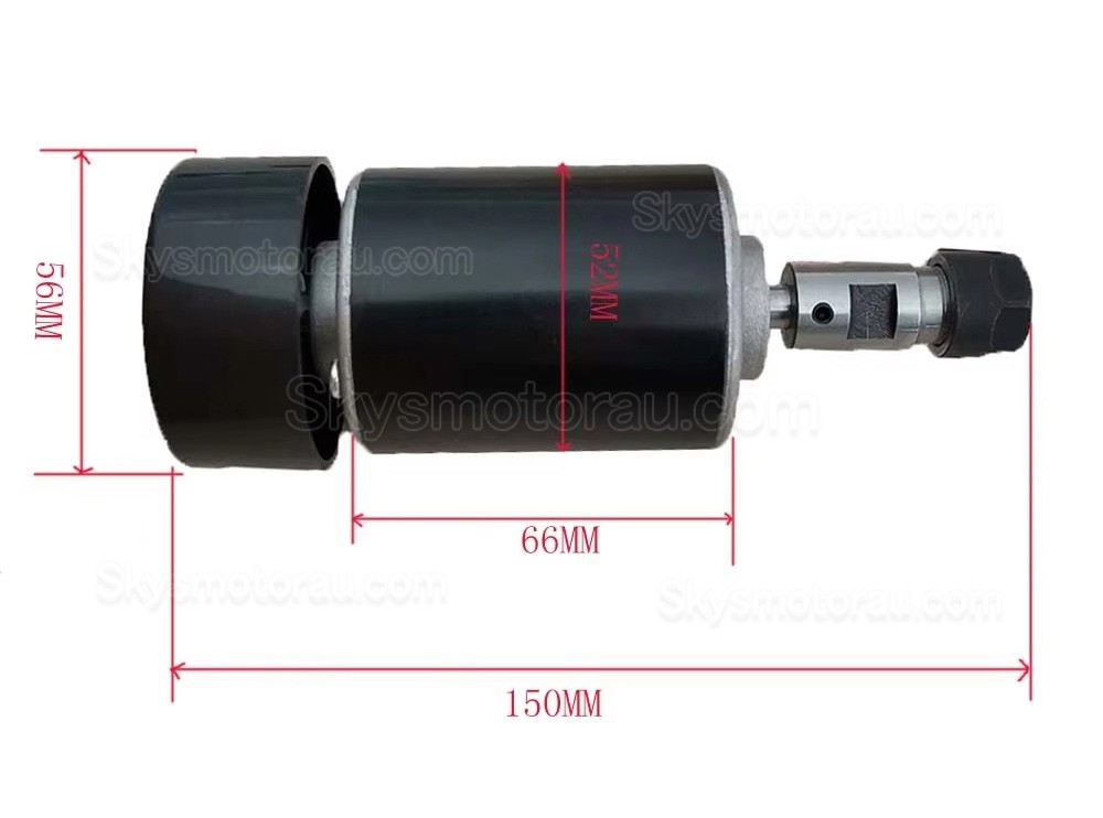 200W Air Cooled CNC Spindle Motor OSP001714 12V24/V 10000RPM ER11/ ER16 Collet for Small Engraving Machine